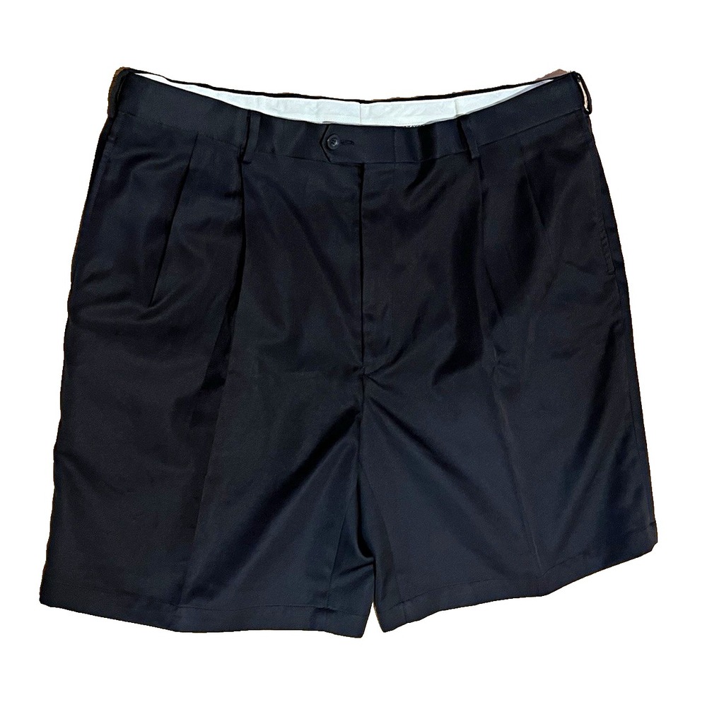 Jos. A. Bank Leadbetter Golf Black Pleated Chino Shorts 40”x8.5”